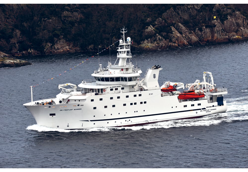Figure 7.4 The new research vessel Dr Fridtjof Nansen was christened in March 2017.