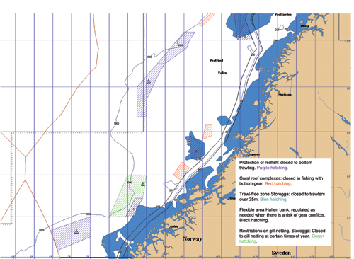 Figure 7-2.EPS Marine spatial management in the fisheries sector in the Norwegian
 Sea