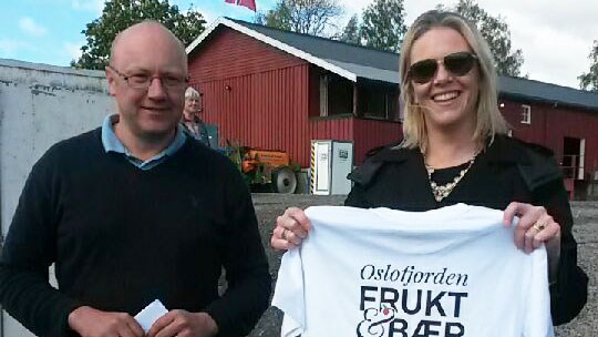 Landbruks- og matminister Sylvi Listhaug på åpen dag hos Myhrene AS