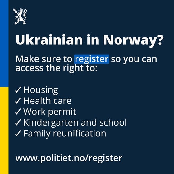 Poster Ukrainian in Norway