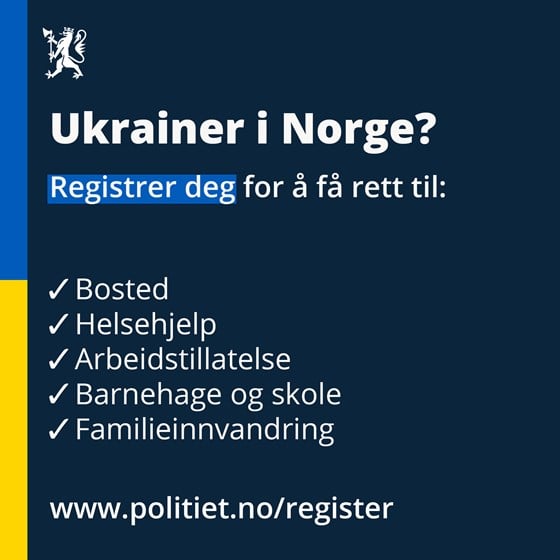 Plakat Ukrainer i Norge
