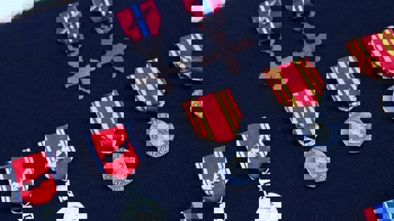 Noen av de aktuelle medaljene