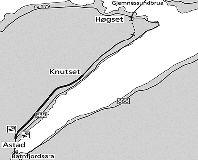 Figur 2.1 E39 Astad – Knutset