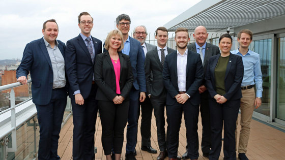 Stortinget arrangerer hvert år en årlig studietur til Brussel. I år var noen av de som ble valgt inn på Stortinget i fjor høst med på turen. Foto: EU-delegasjonen. 