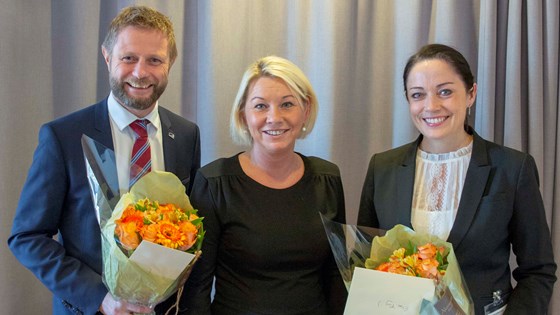 Bent Høie, Monica Mæland, og Else-May Botten.