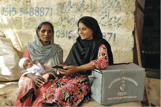 Figure 7.1 Birth registration is crucial for securing access to welfare services later in life. A cooperation project between Telenor and UNICEF in Pakistan has produced very good results.
