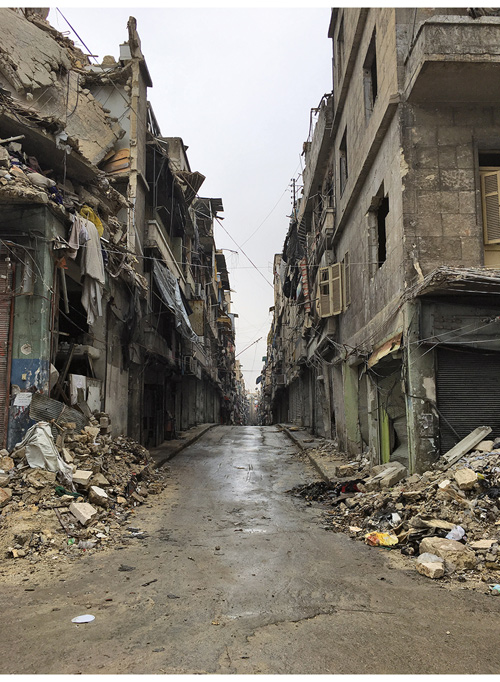 Figur 1.1 Aleppo, Syria, etter flere års borgerkrig.
