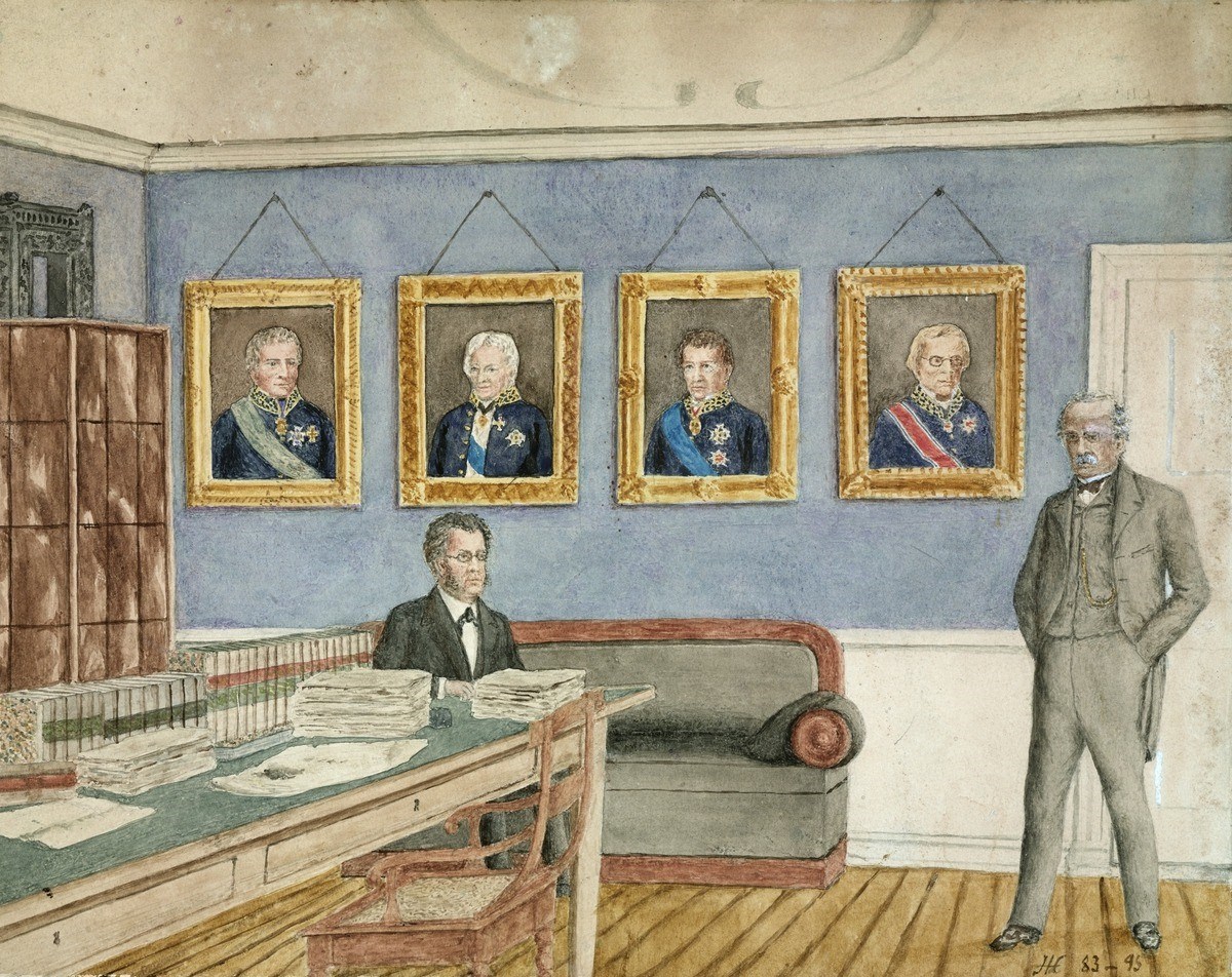Finansministerens værelse, Generalitetsgården 1884