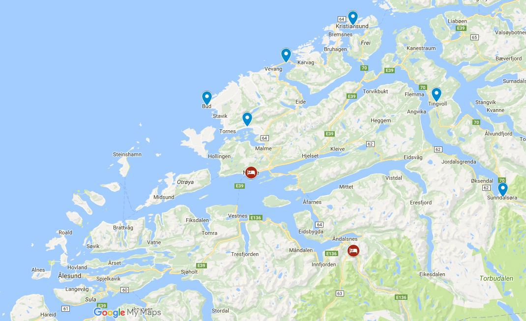 Reiserute dag 2