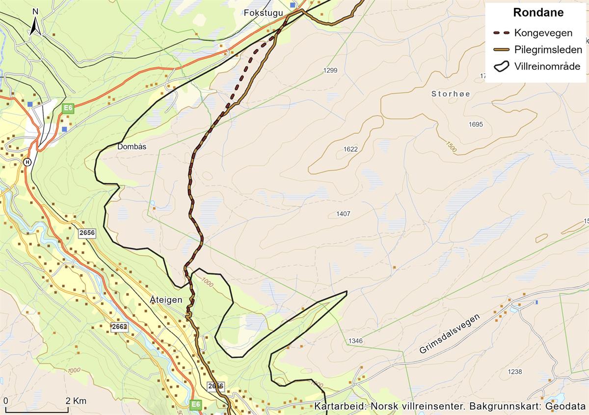 Oversiktskart over tiltakspakke 6
