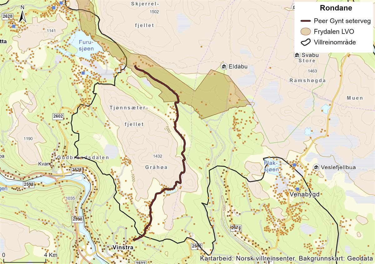 Oversiktskart over tiltakspakke 11
