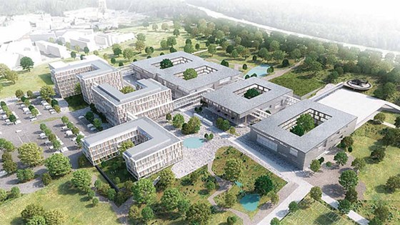 Illustrasjon av nytt sykehus i Stavanger. Foto: Stavanger universitetssjukehus.
