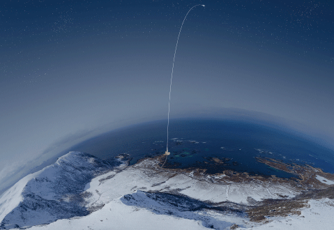 Figur 1.6 Andøya Space tilbyr et bredt spekter av infrastrukturtjenester for forskning og teknologitesting, herunder oppskyting av sonderaketter, slipp av forskningsballonger og test av missil- og raketteknologi.