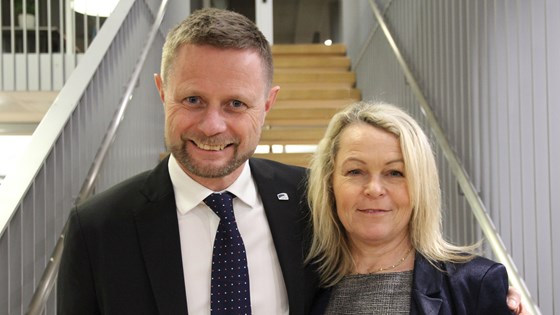 Helseminister Bent Høie og eldre- og folkehelseminister Åse Michaelsen