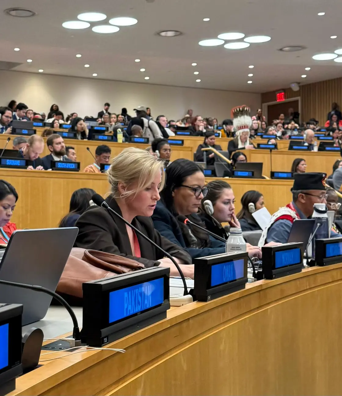 Simonsen holdt innlegg i salen