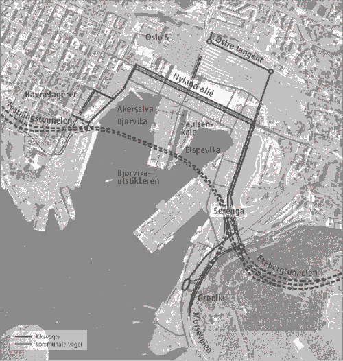 Figur 2.1 Bjørvikaområdet