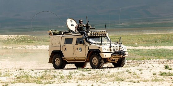 Iveco, light-armoured vehicle, used by Norwegian forces in Afghanistan. 