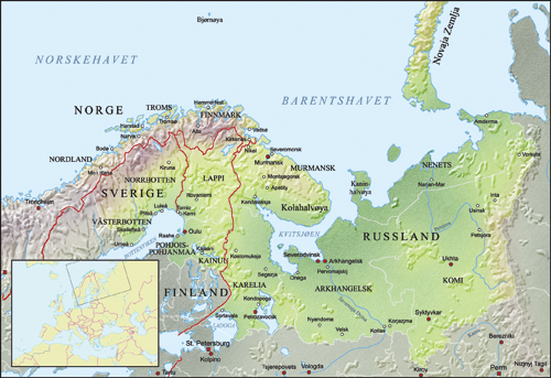 Figur 5.1 Barentsregionen