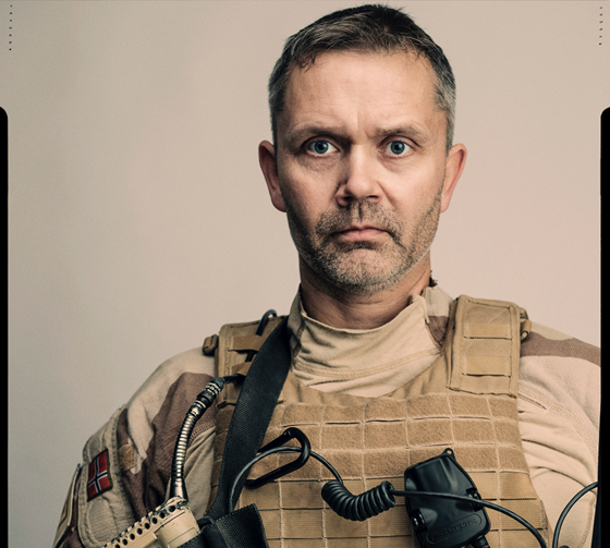 Terje Bruøygard er tildelt Krigsmedaljen for innsats under internasjonale operasjoner i Irak i 2017 til 2018. 