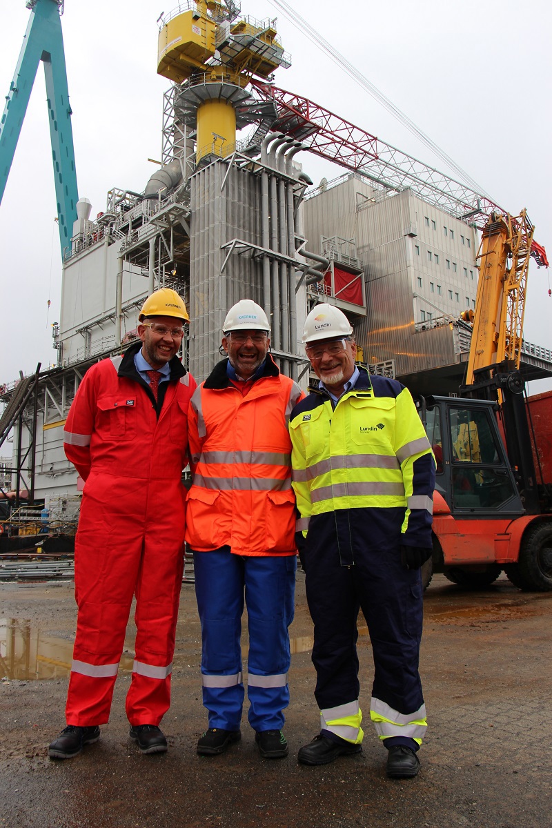 Feiret produksjonsstart på Edvard Grieg - regjeringen.no