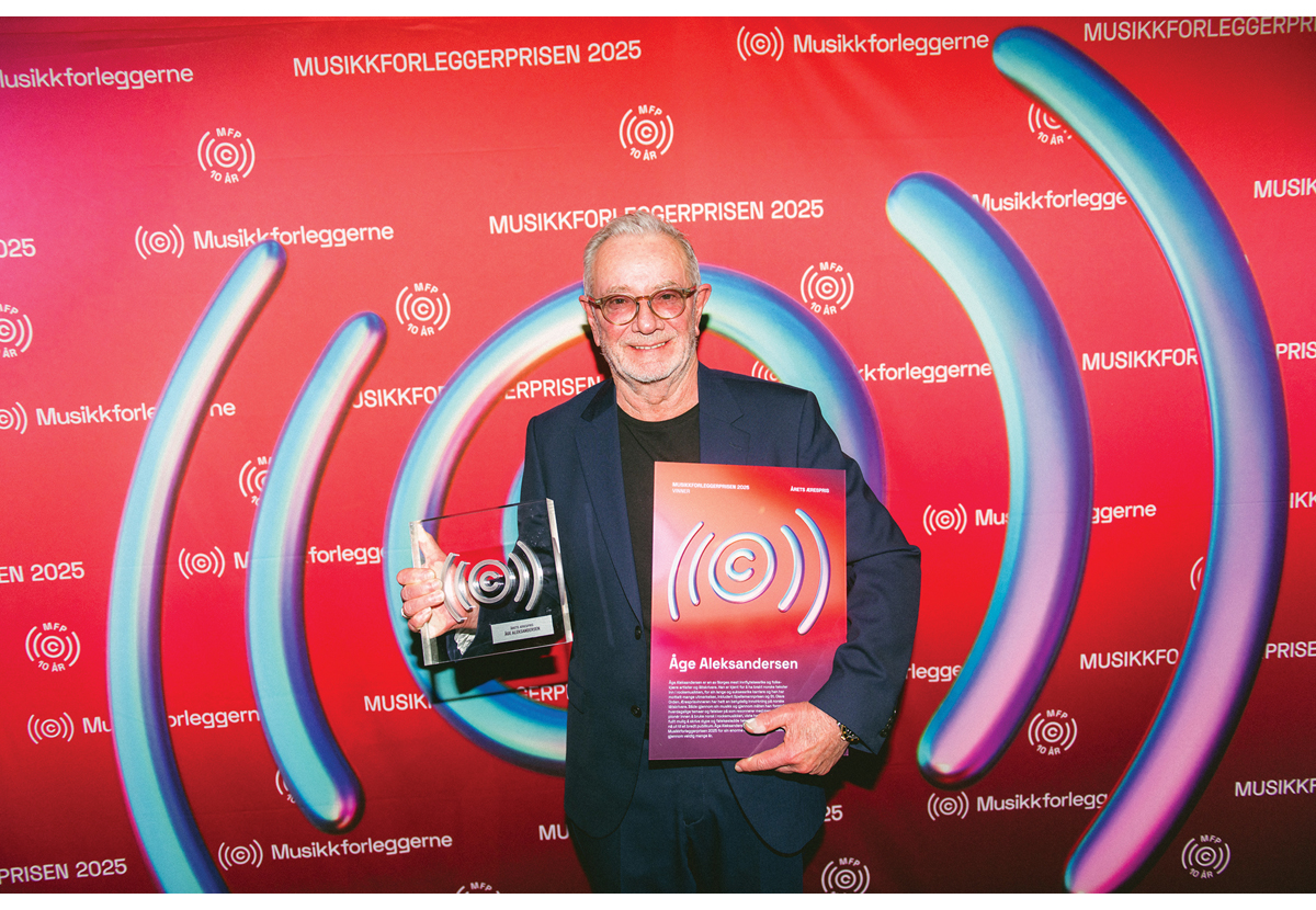 Figur 18.5 Åge Aleksandersen, Musikkforleggerprisen 2025