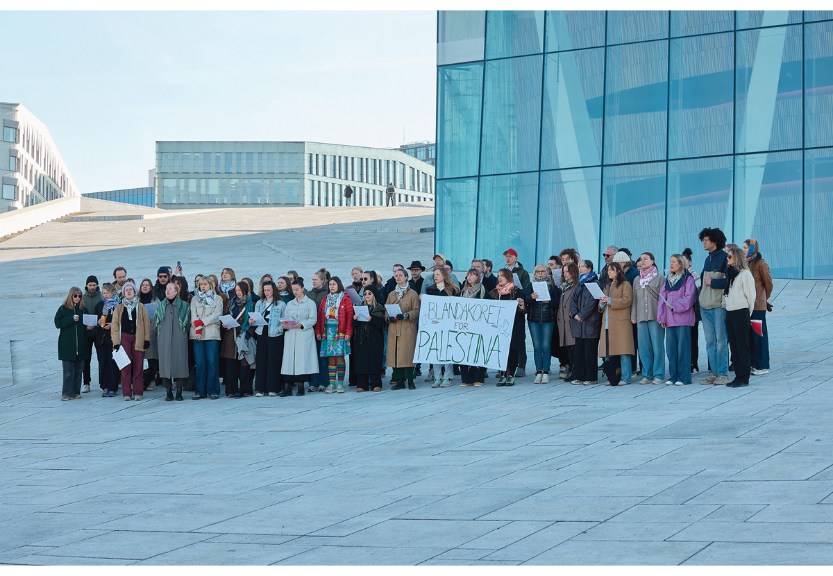 Figur 4.4 Artistenes blandakor for Palestina