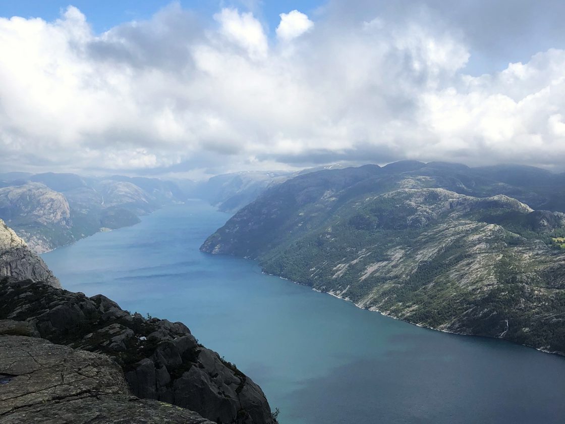 Lysefjorden sett fra Preikestolen