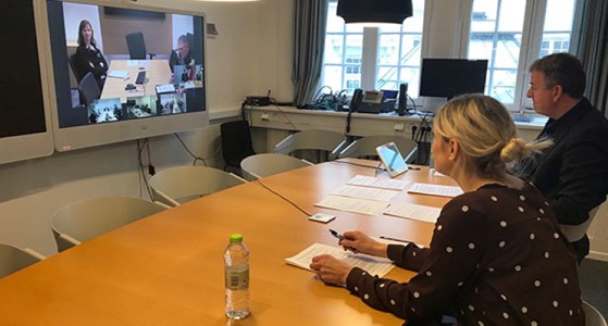 De nordiske forsvarsministerne utvekslet informasjon om korona-situasjonen.