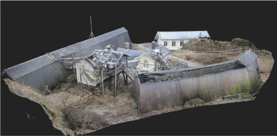 Figure 8.6 Digital reconstruction of the Engene explosives factory in Hurum.