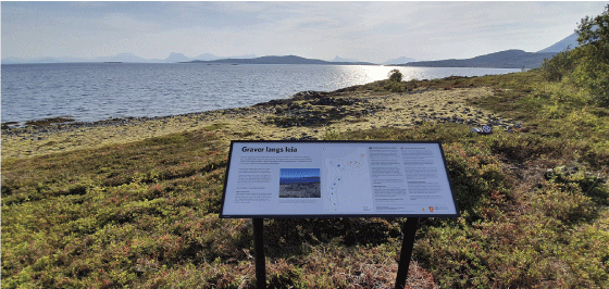 Figur 10.1 Tilrettelagt gravfelt på Bjarkøy.