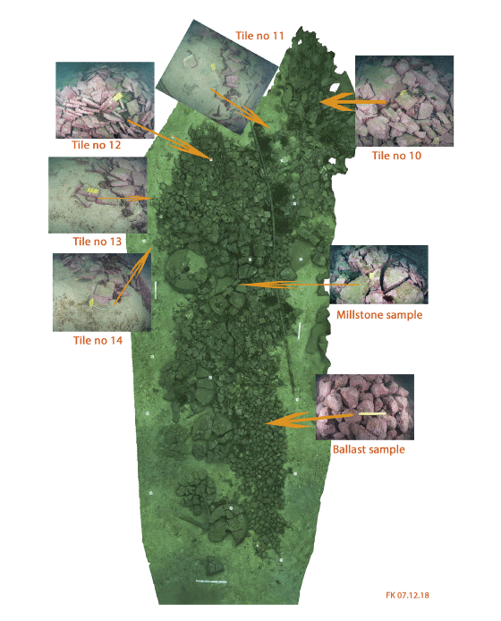 Figur 11.4 Fotogrammetrimodell av skipsvraket Selør 3 utenfor Lindesnes.