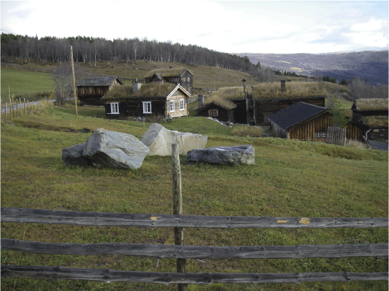 Figur 9.10 Valbjør gard i Vågå kommune. 
