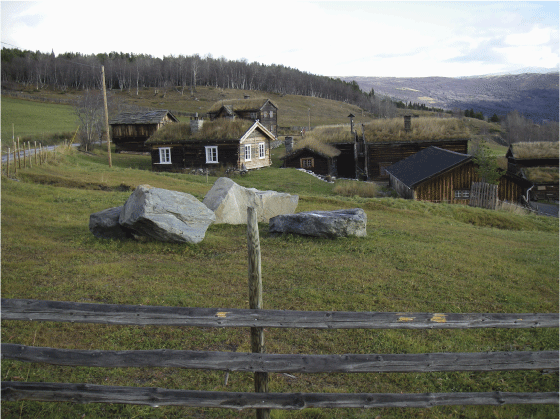 Figur 9.10 Valbjør gard i Vågå kommune. 
