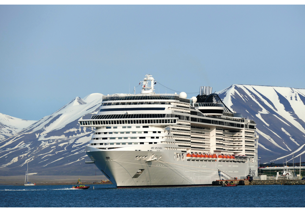 Figure 6.4 Cruise ship in Longyearbyen’s port.
