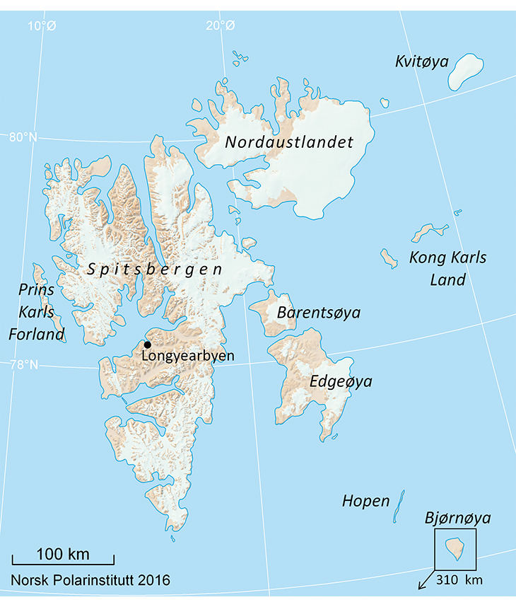 Figur 2.1 Svalbard
