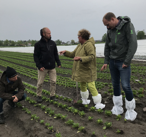 Første stopp var Bjertnæs og Hoel på Smidsrød gård, Nøtterøy