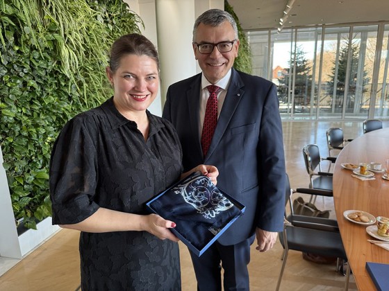 Næringsminister Cecilie Myrseth møtte Florian Hermann, leder for Staatskanzlei.