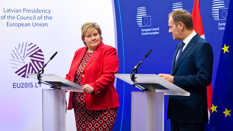 Møte med presidenten i Det europeiske råd, Donald Tusk.