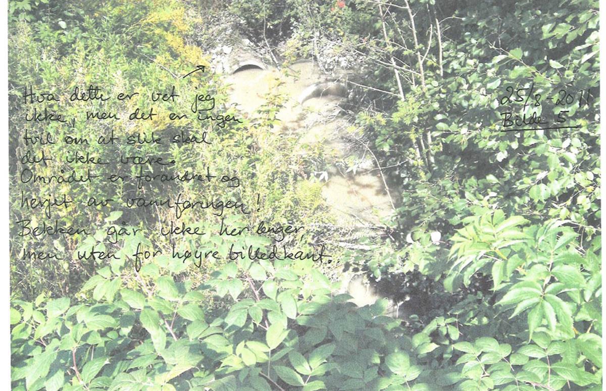 Bilde 5 vedlagt brev fra grunneier av 28. november 2011