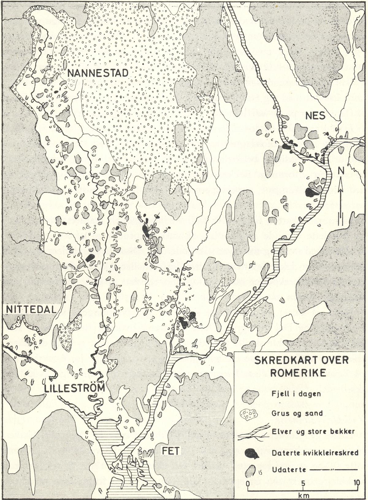 Skredgroper kartlagt på Romerike.