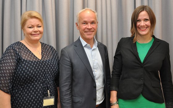 Marthe Scharning Lund, Jan Tore Sanner og Hanna Marcussen