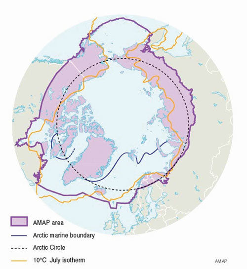 Figur 1.10 ACIAs geografiske virkeområde