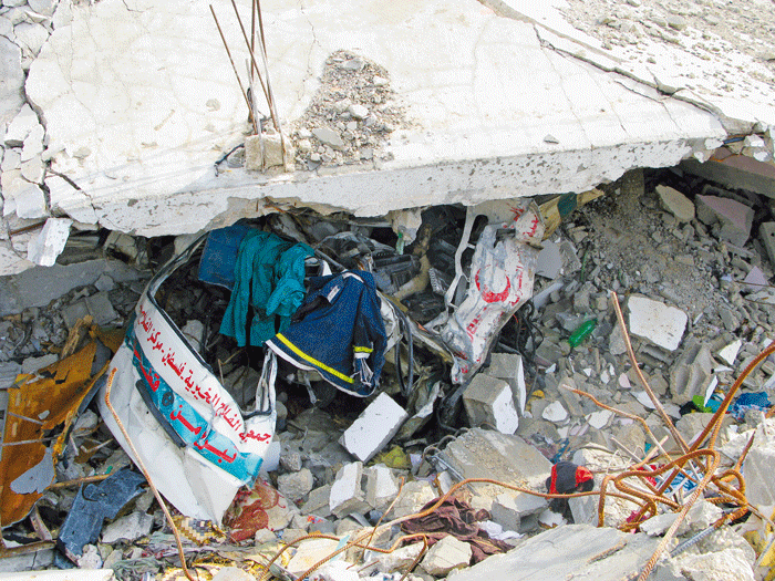 Figur 2.1 Gaza etter krigshandlingene januar 2009.