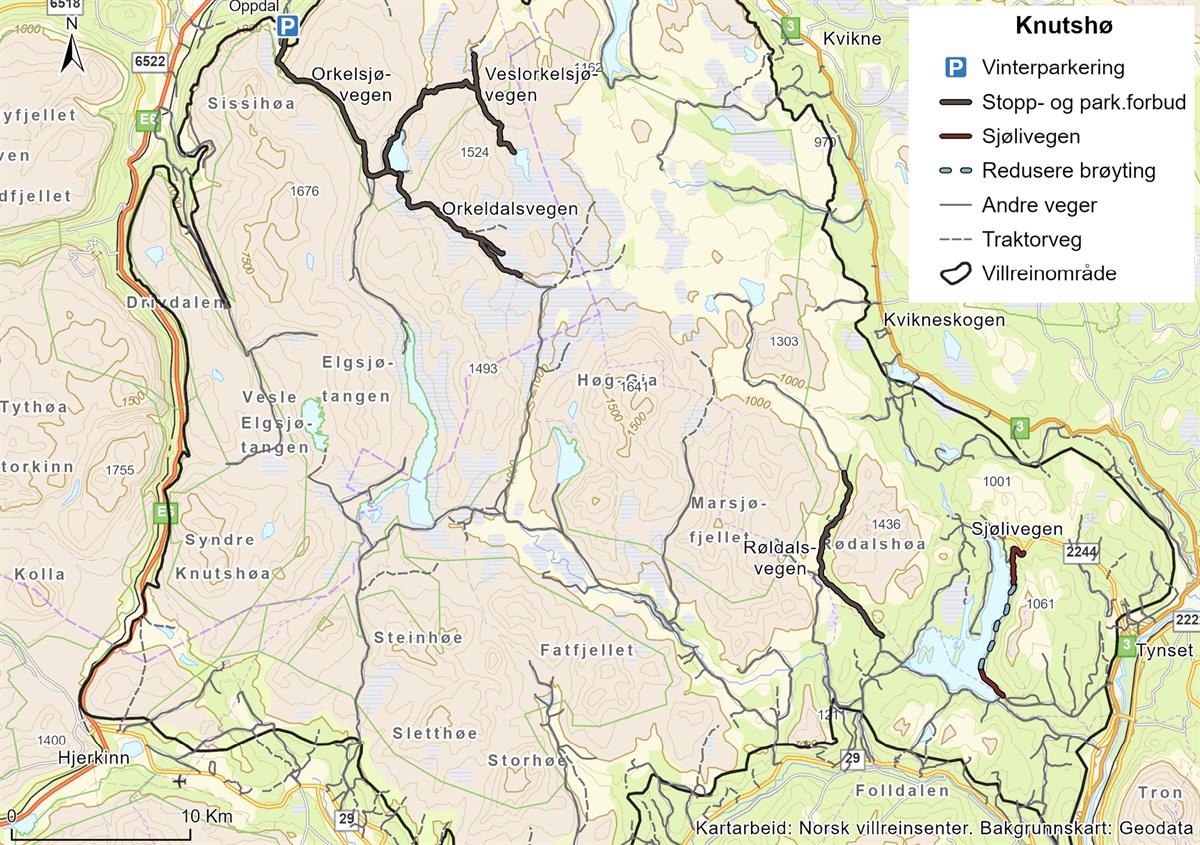 Oversiktskart over tiltakspakke 7