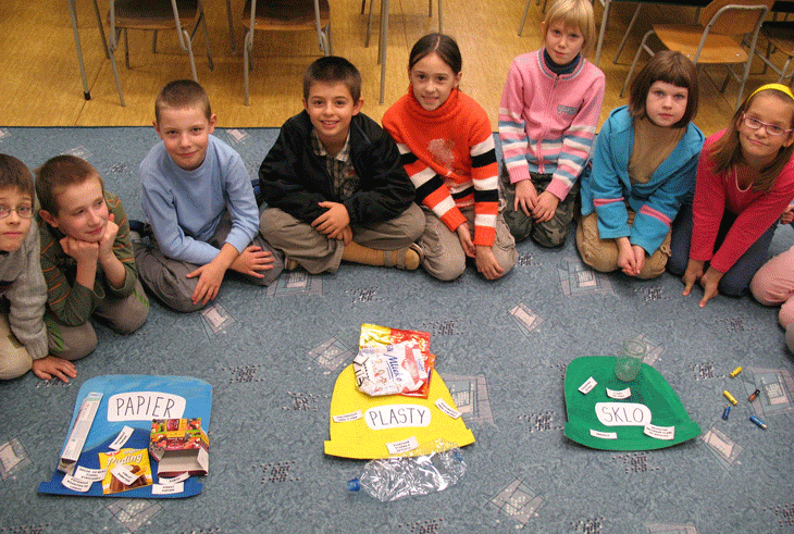 Figur 5.4 EØS-midlene satte resirkulering på dagsorden i regionen Liptovský Mikuláš, Slovakia. 36 skoler innførte kildesortering. I tillegg ble det gjennomført holdningskampanjer.