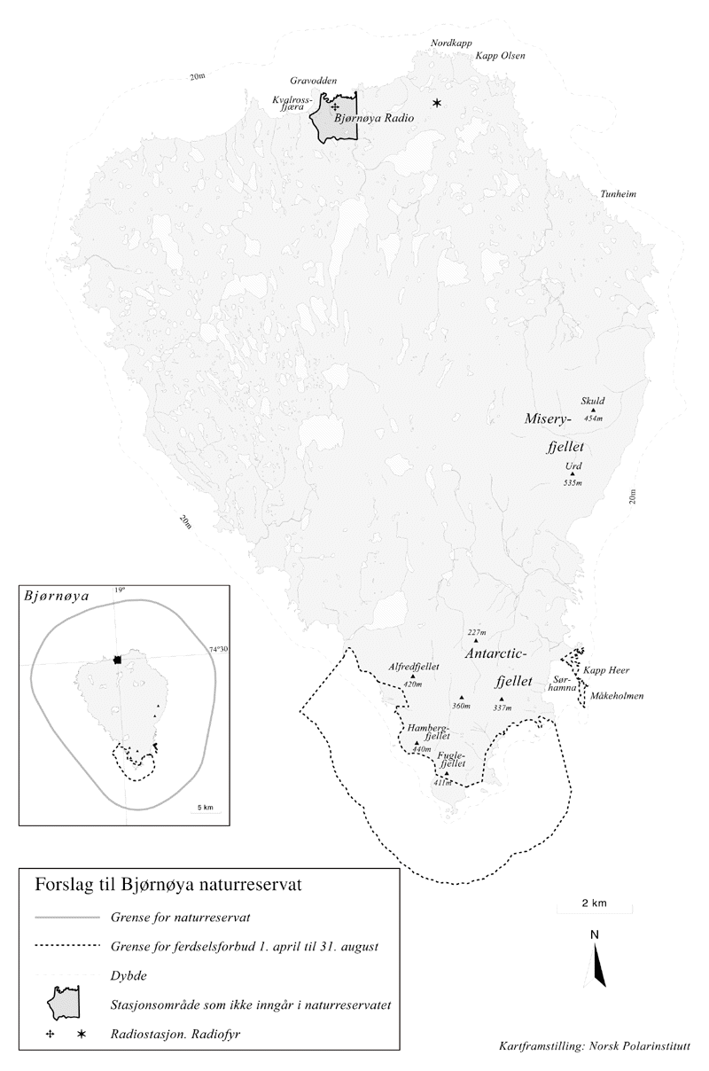 Figur 6.6 Verneplan for Bjørnøya