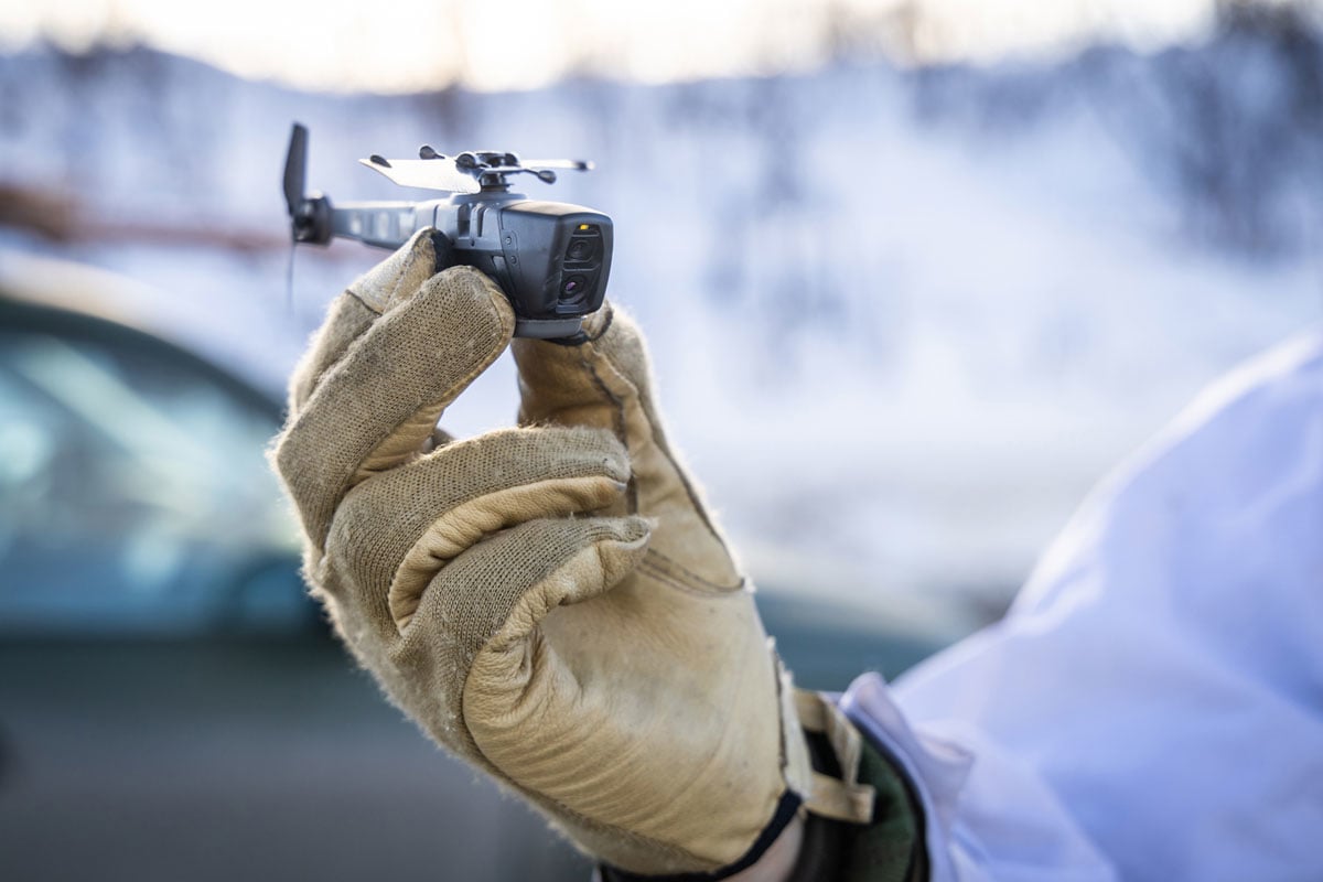 Figur 3.5 Droner til rekognosering og overvåkning klassifisert iht. vareliste I som ML15 (Billed-/videoutstyr). Andre militære droner dekkes typisk av ML10 (Luftfartøy, UAV, flymotorer og utstyr til fly samt komponenter).