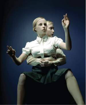 Figure 4.4 A dance production by Hege Haagenrud performed by Vilde Viktoria Madsen and Marianne Haugli.