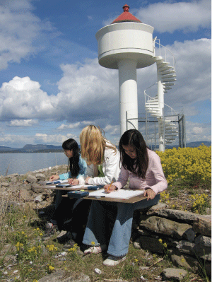 Figure 4.8 From the Art Lighthouse project on the island of Steilene in the Oslofjord.