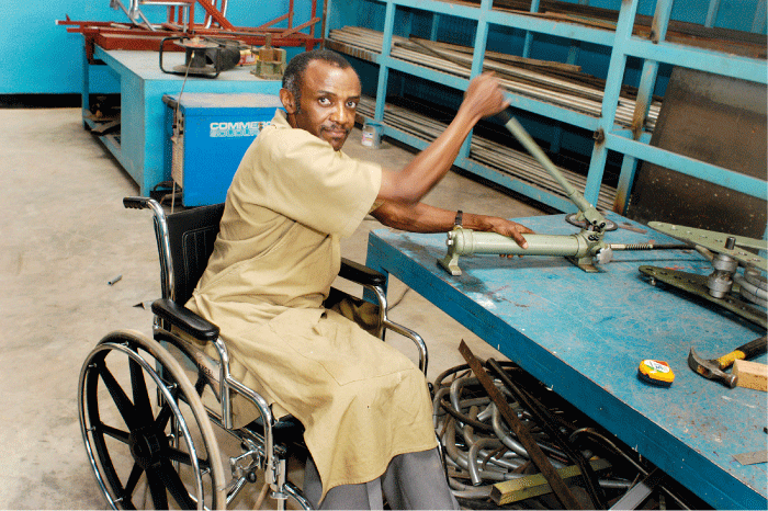 Figure 1.4 Accessible jobs enable people with disabilities to participate in the labour market.